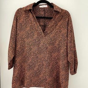 Mango Flowy Printed Blouse